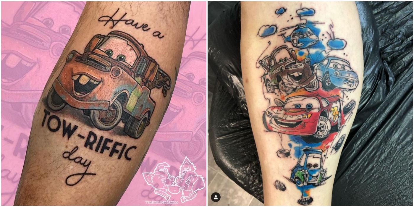 Car Tattoo On Left Wrist