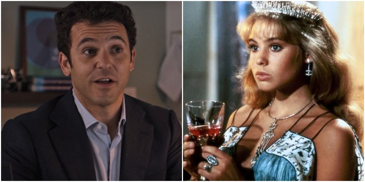 fred savage in friends from college and olivia d'abo in conan the destroyer