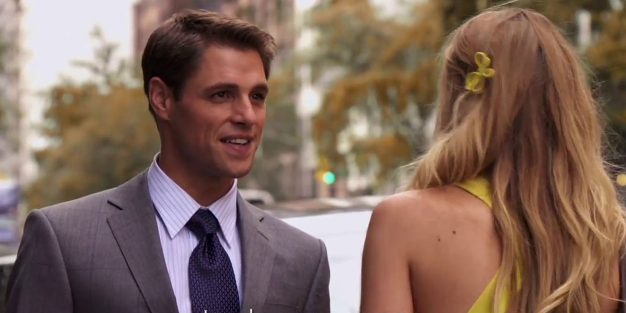 Serena and Colin meet on the street in Gossip Girl