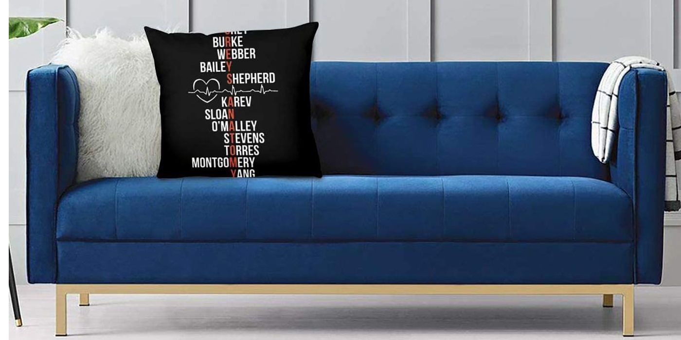 greys anatomy throw pillow