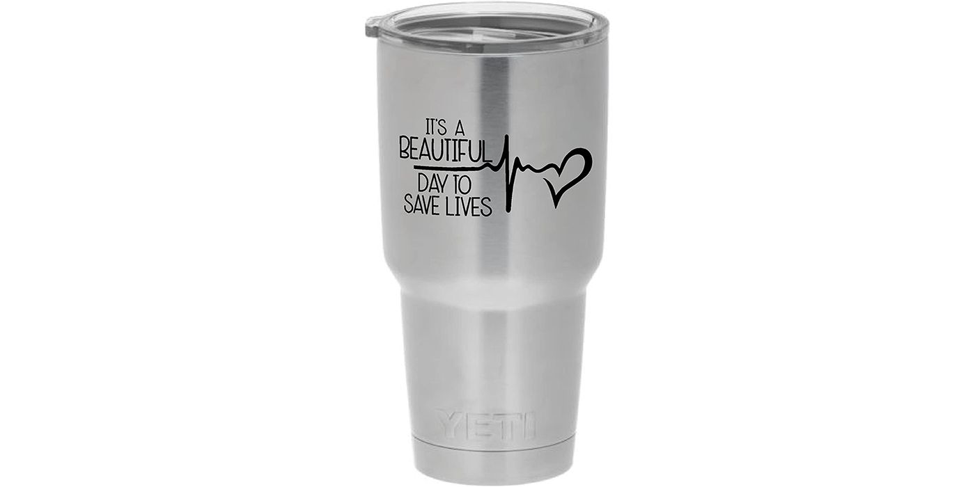 greys anatomy travel mug decal