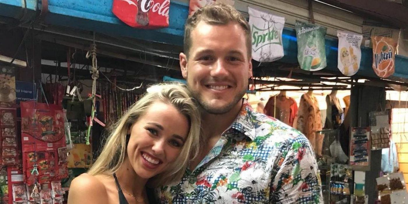 Heather Martin rests her head on Colton Underwood