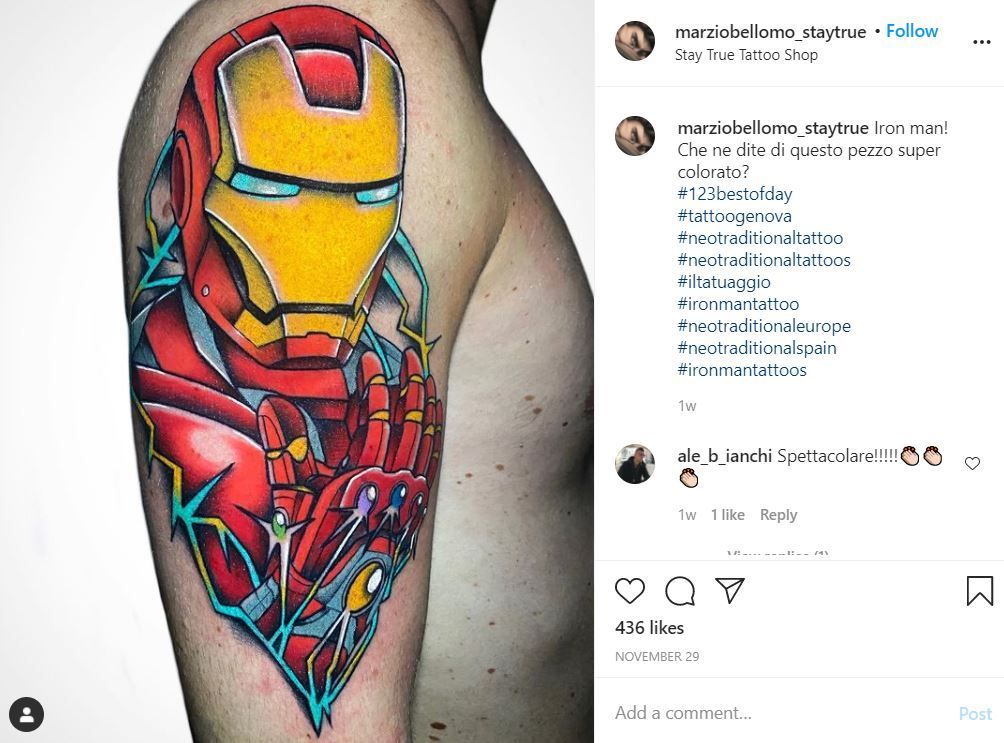 Iron Man tattoo by Stay True Tattoo Shop