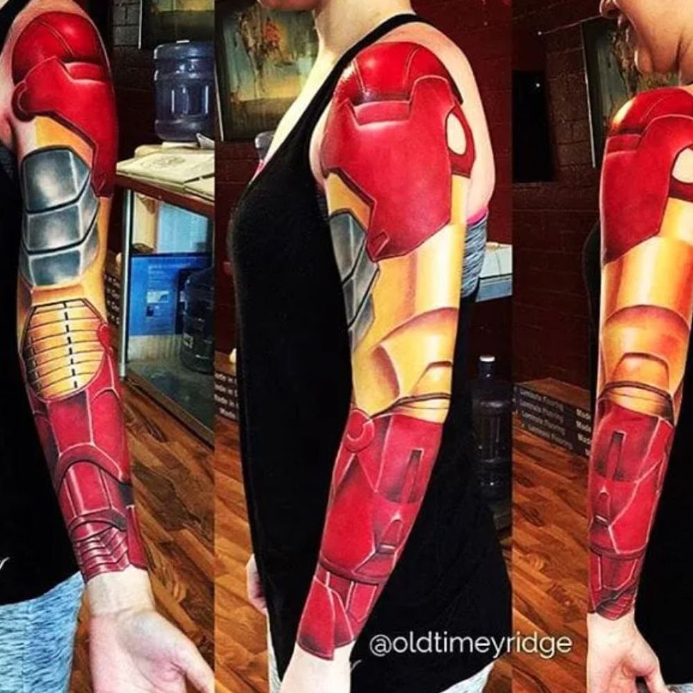 Iron Man tattoo by Old Timey Ridge