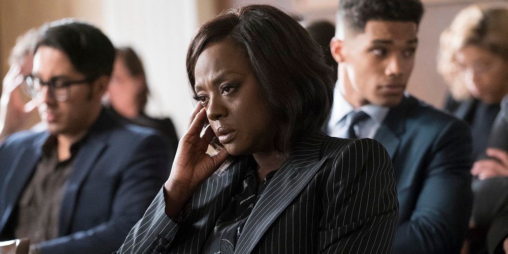 Annalise Keating sits in court in How to Get Away with Murder