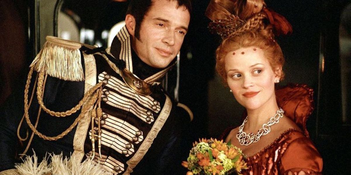 James Purefoy in Vanity Fair with Reese Witherspoon surveying the crowd at the ball. 