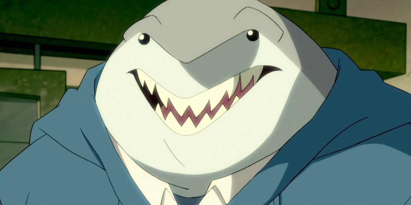 King Shark smiling from the Harley Quinn series