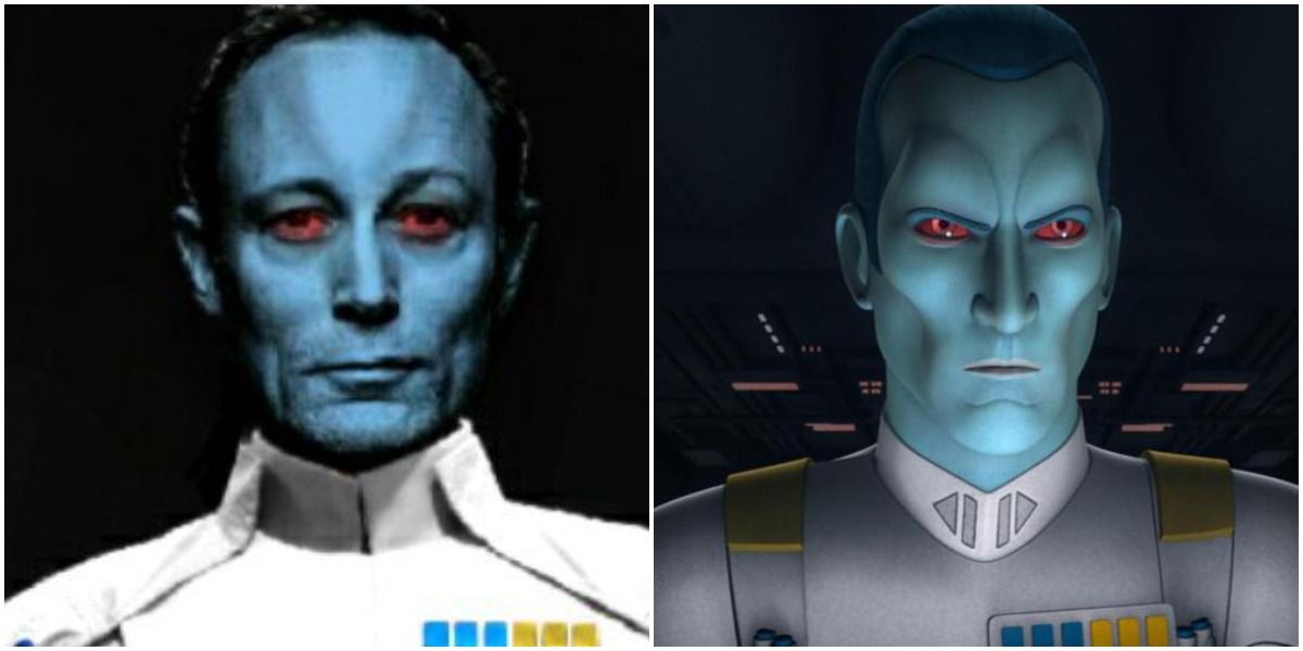 Lars Mikkelsen voicing Grand Admiral Thrawn in Star Wars Rebels