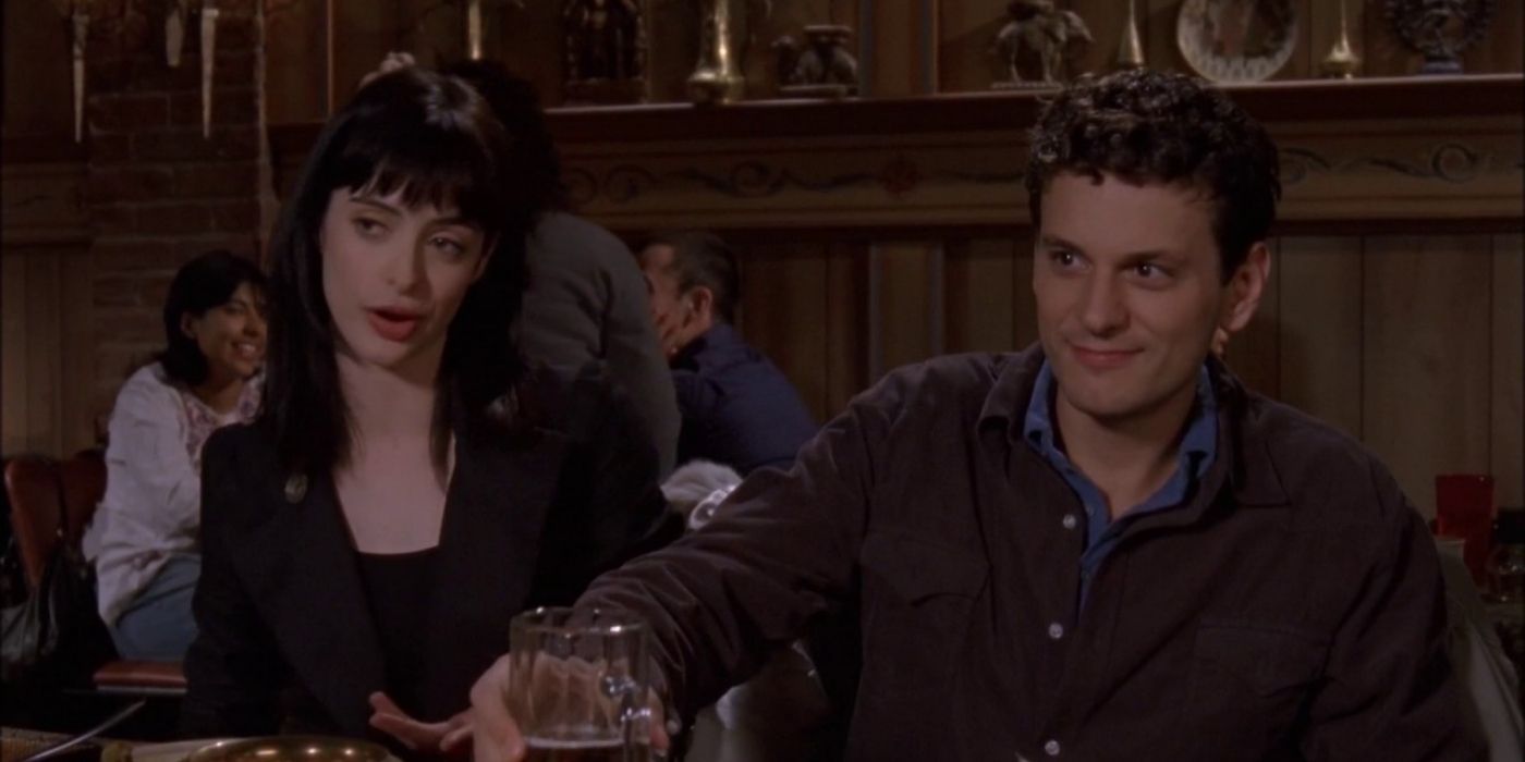 lucy and Marty at a bar in gilmore girls