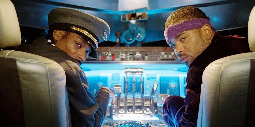 Snoop Dogg and Method Man sit in the pilot seats in Soul Plane