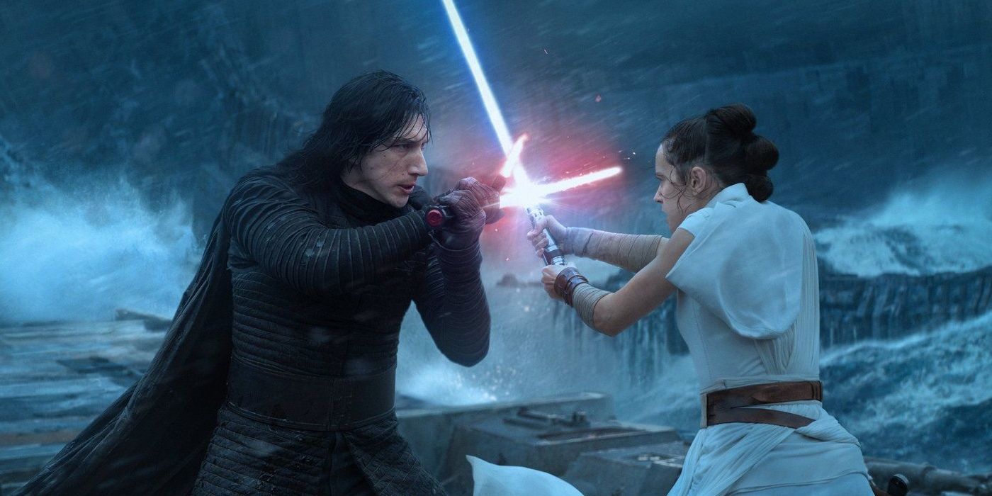 kylo and rey fight Star Wars 9