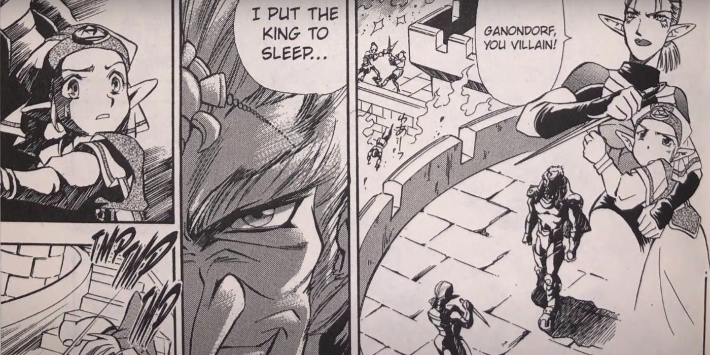 ocarina of time manga ganondorf kills the king