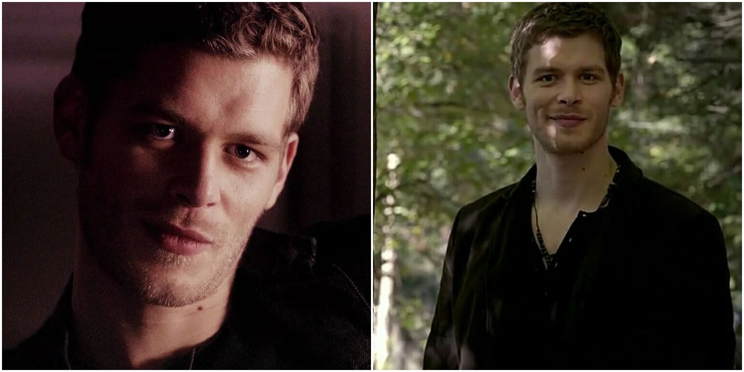 Split image of klaus mikaelson in the vampire diaries