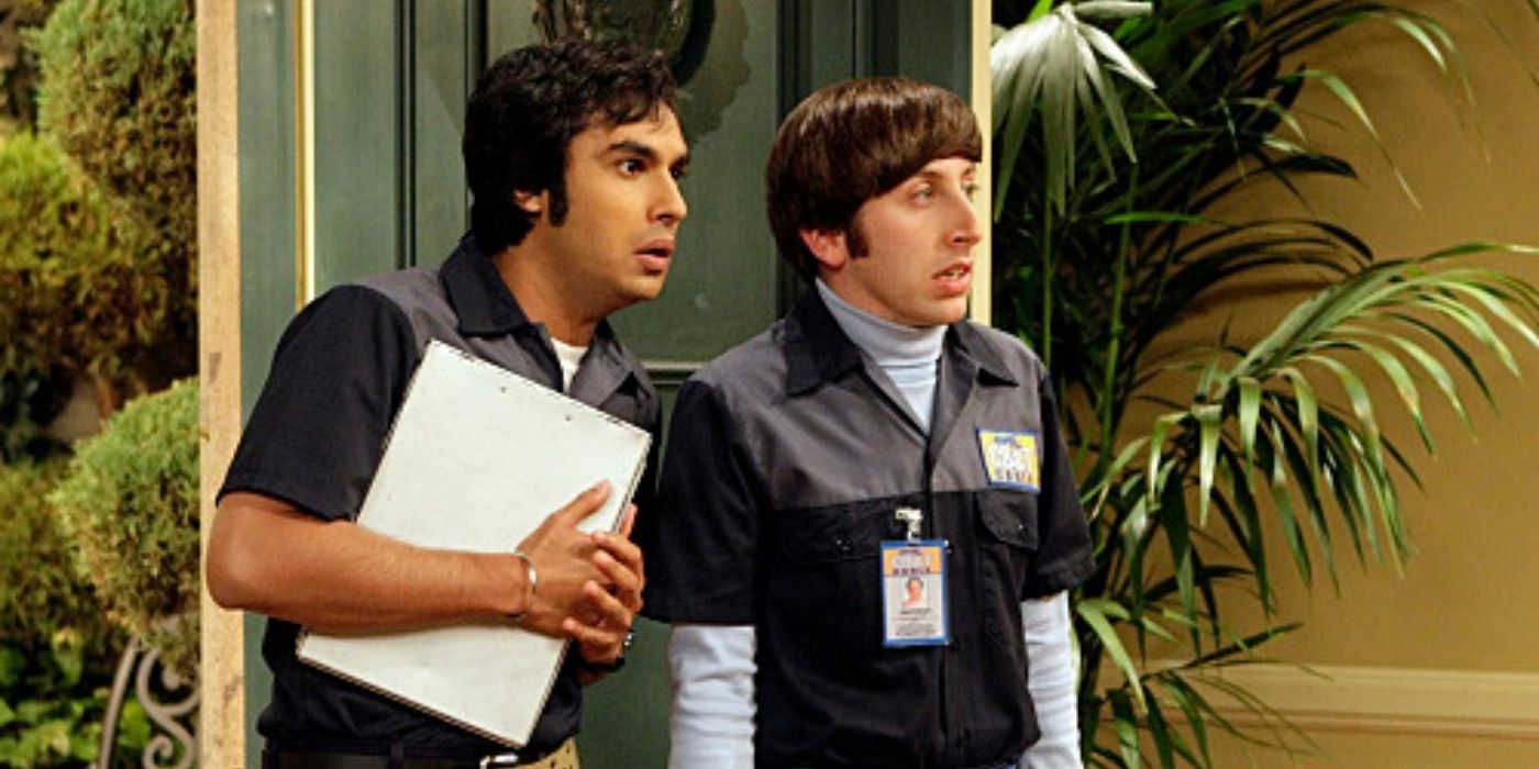 raj and howard at the top model house - tbbt