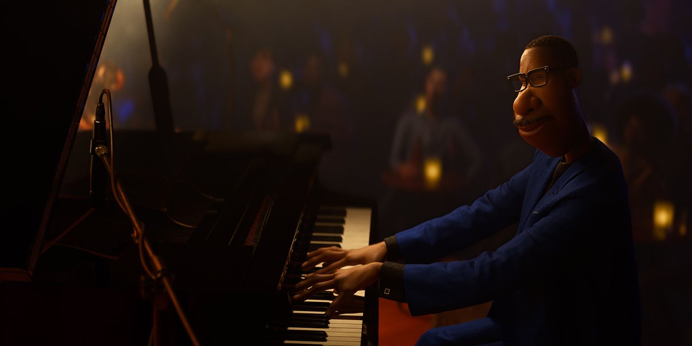Joe Gardner playing the piano in Soul