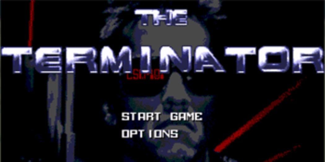 The terminator title screen