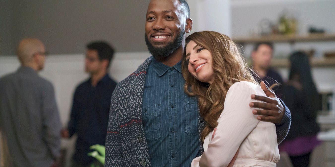 New Girl's Winston and Aly hugging