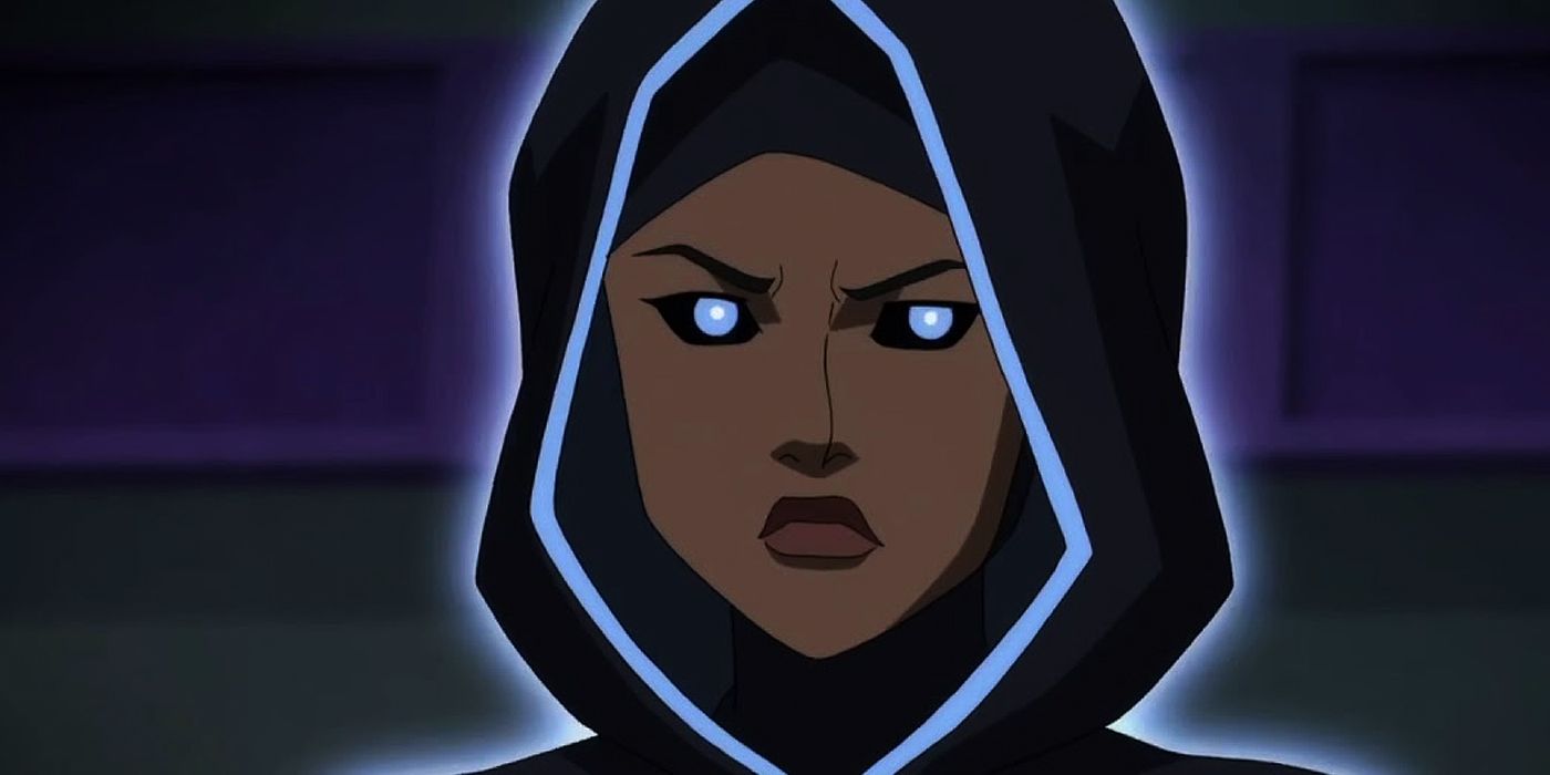 Halo glowing and using her powers in Young Justice