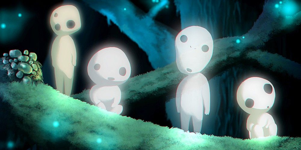 Princess Mononoke’s Tree Spirits on a tree