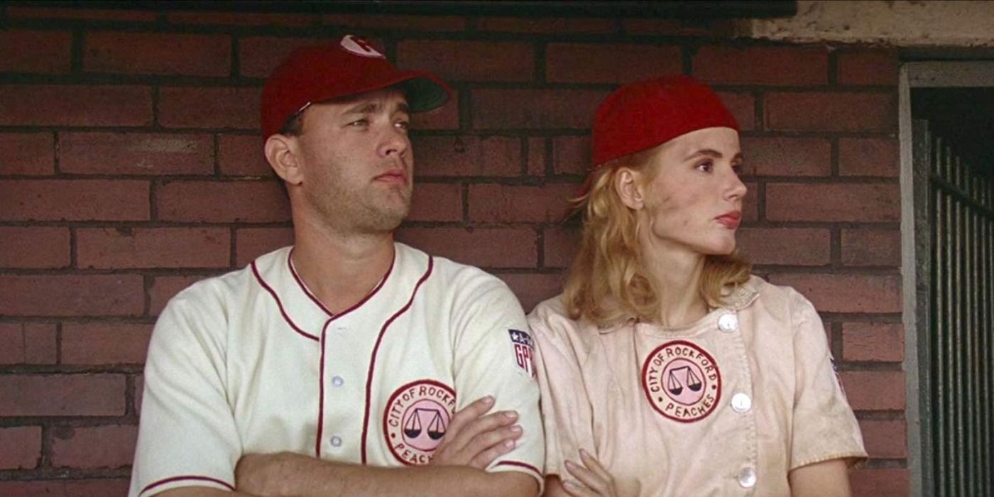 Geena Davis and Tom Hanks in A League of their Own