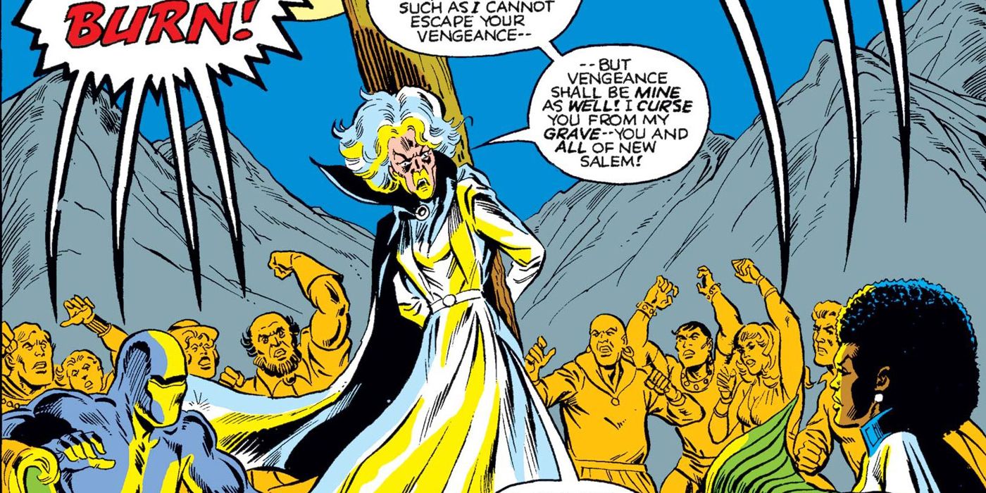 Agatha Harkness at Salem in the comics