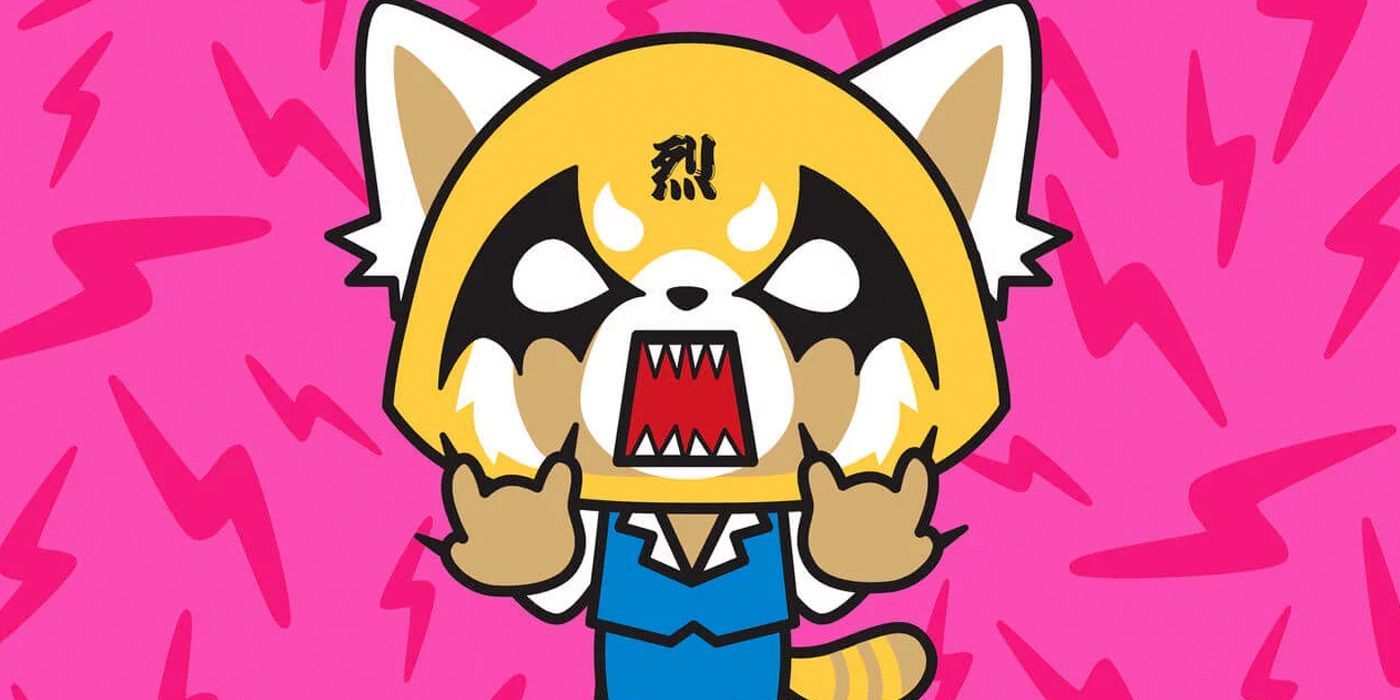 A still from the third season of the Aggretsuko anime.