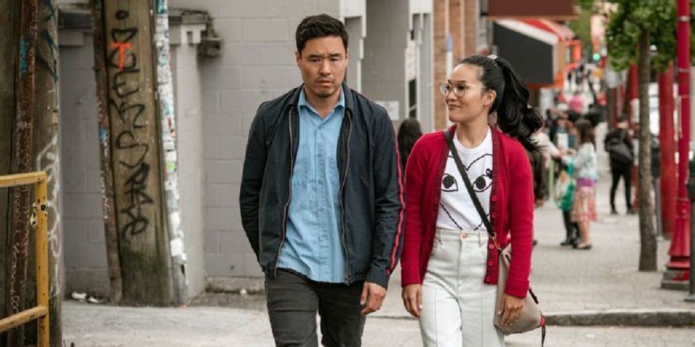 Randall Park and Ali Wong working in Always Be My Maybe