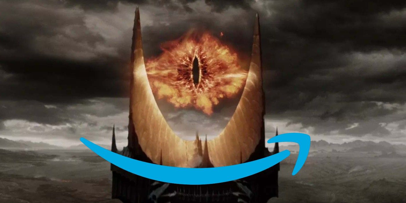 Amazon logo Sauron eye in Lord of the Rings