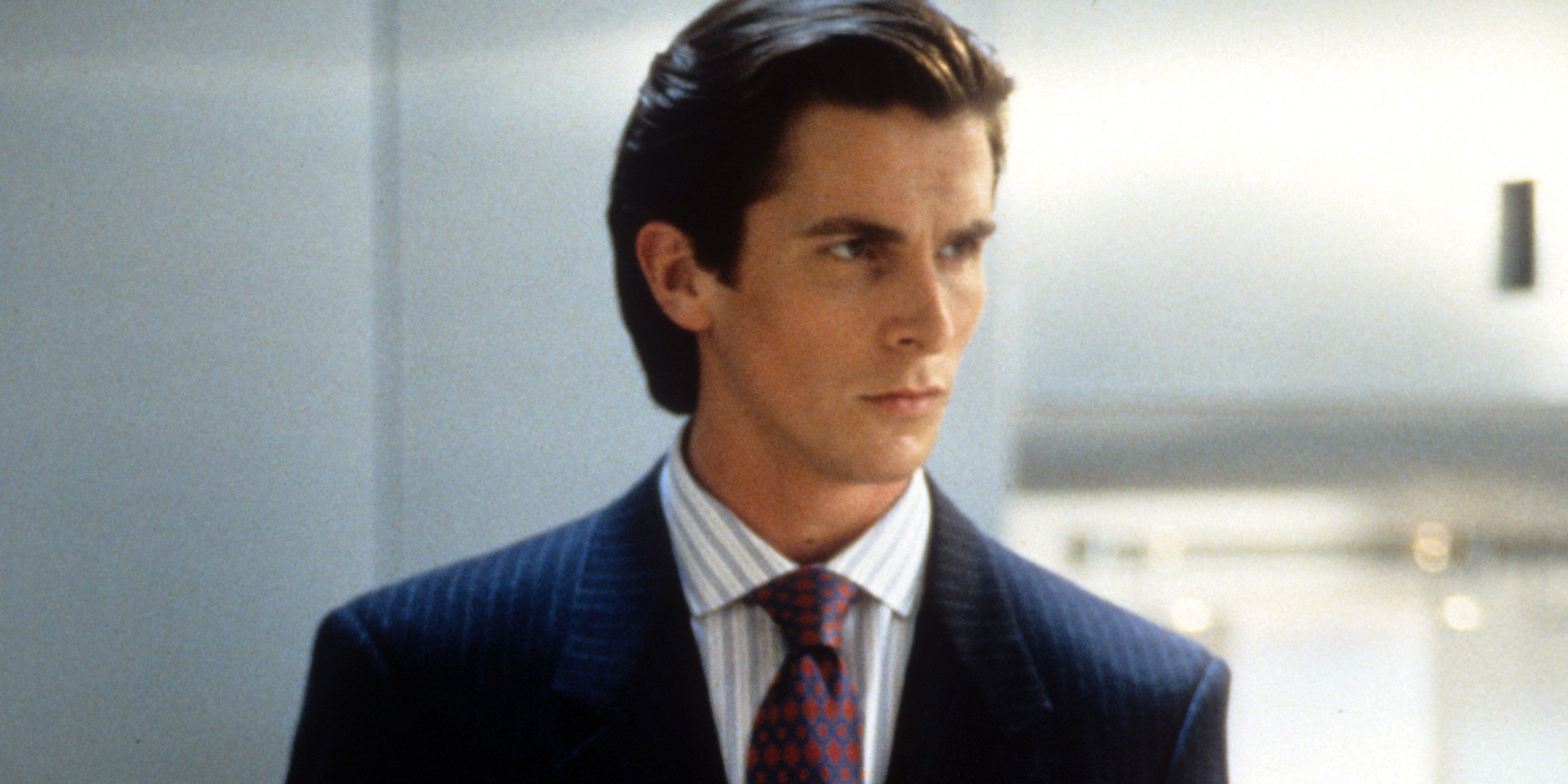 Christian Bale as Patrick Bateman in American Psycho.
