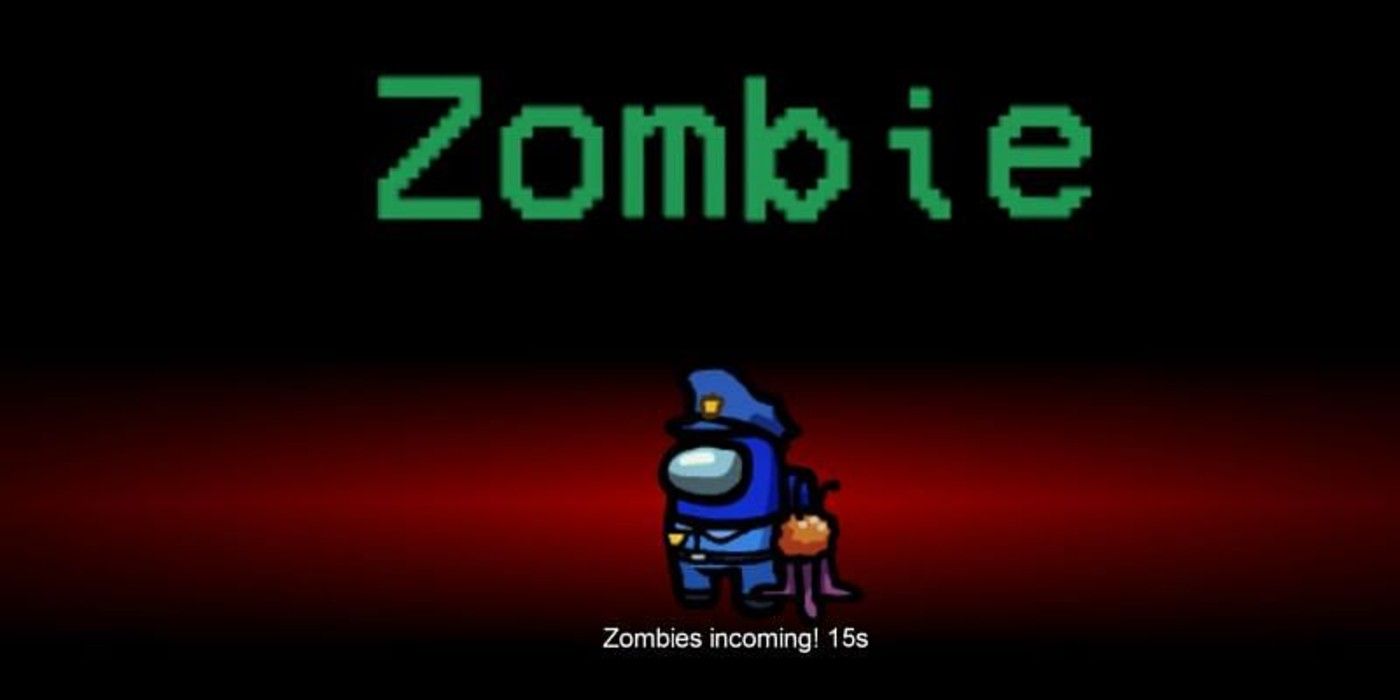 The starting screen of the Zombie mod for Among Us warns players that Zombies are incoming in a matter of seconds