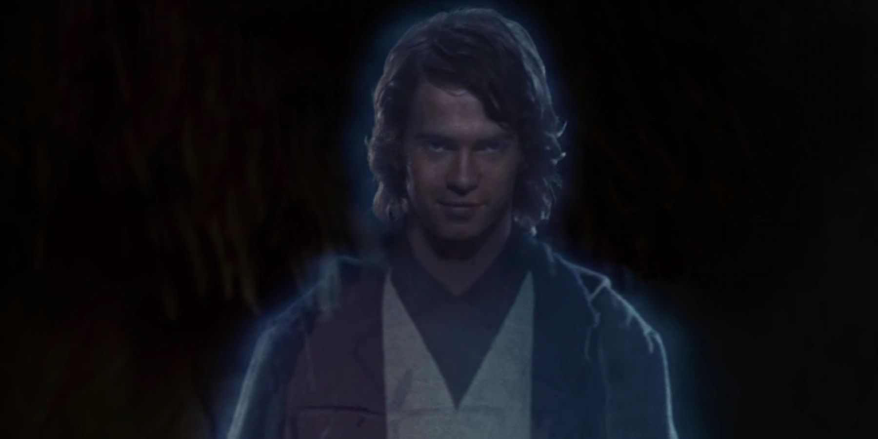 Anakin's Force ghost appears on Endor in Star Wars Return Of The Jedi