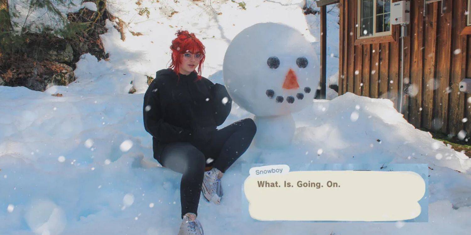 Animal Crossing's Imperfect Snowboy Comes To Life As a Real Snowman