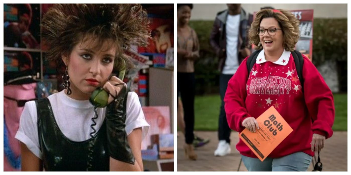 annie potts in pretty in pink and melissa mccarthy in life of the party