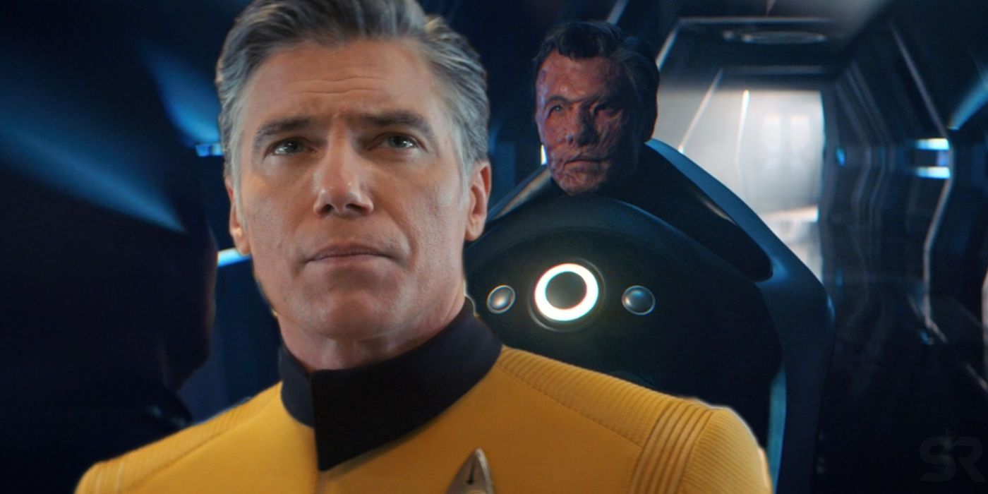 Anson Mount and Injured Pike in Star Trek Discovery