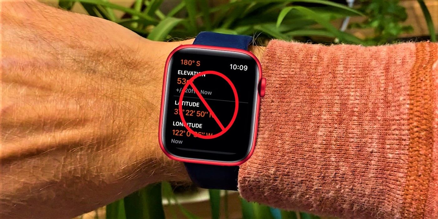 Apple Watch on wrist showing altimeter information