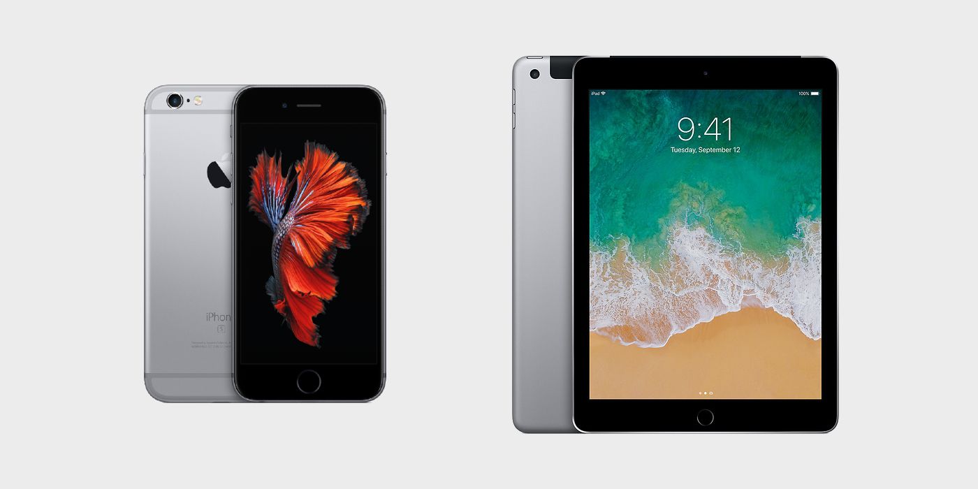 Apple iPhone 6s and iPad (5th generation)