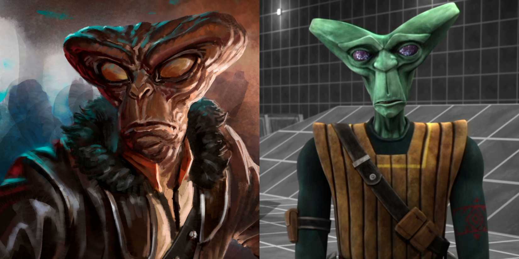 The Arcona species in the Star Wars franchise, in artwork and in The Clone Wars.