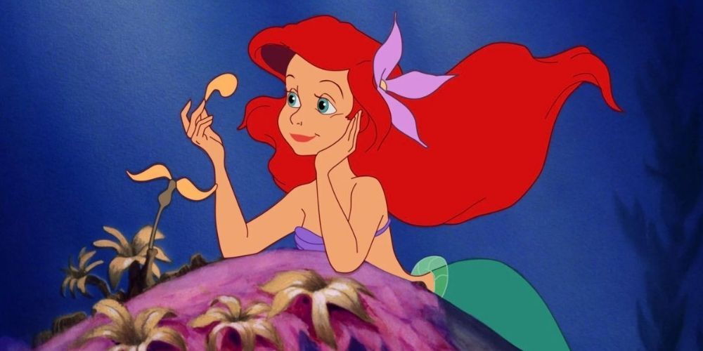 Ariel daydreaming in the Little Mermaid