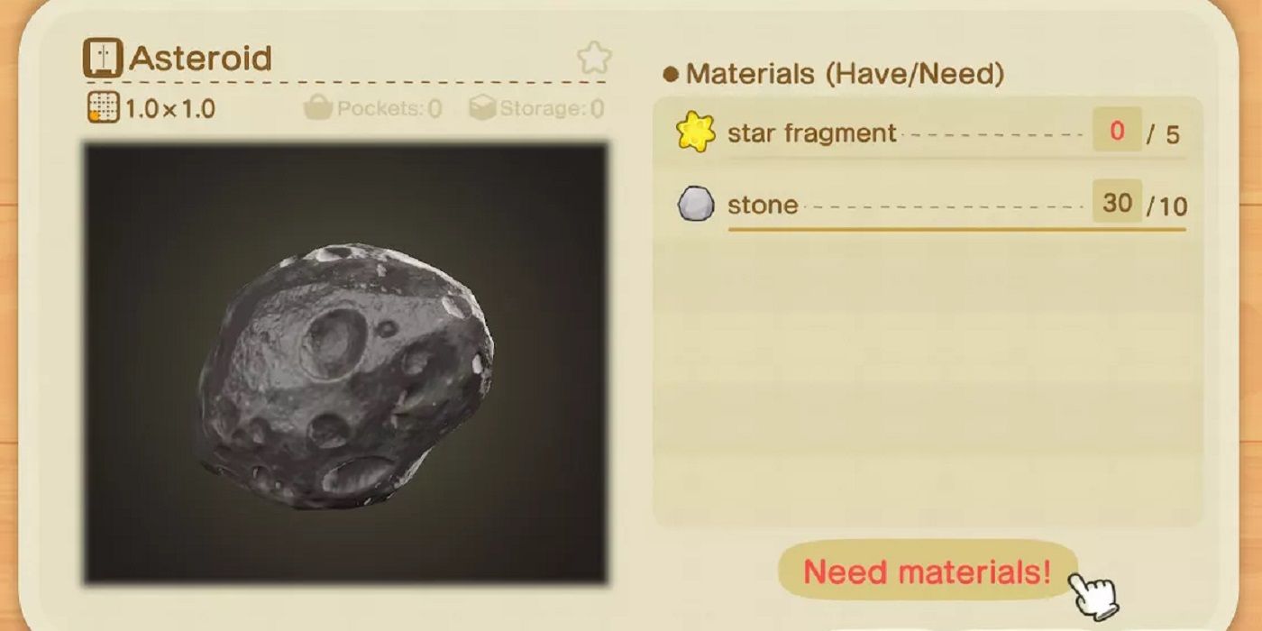 Animal Crossing All Star Fragment Recipes