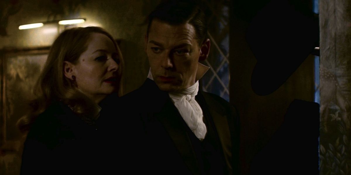 Actors Miranda Otto and Richard Coyle as Zelda and Blackwood