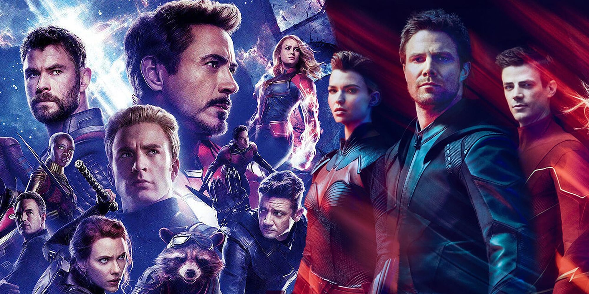 Avengers Endgame and Crisis on Infinite Earths Superhero Crossovers