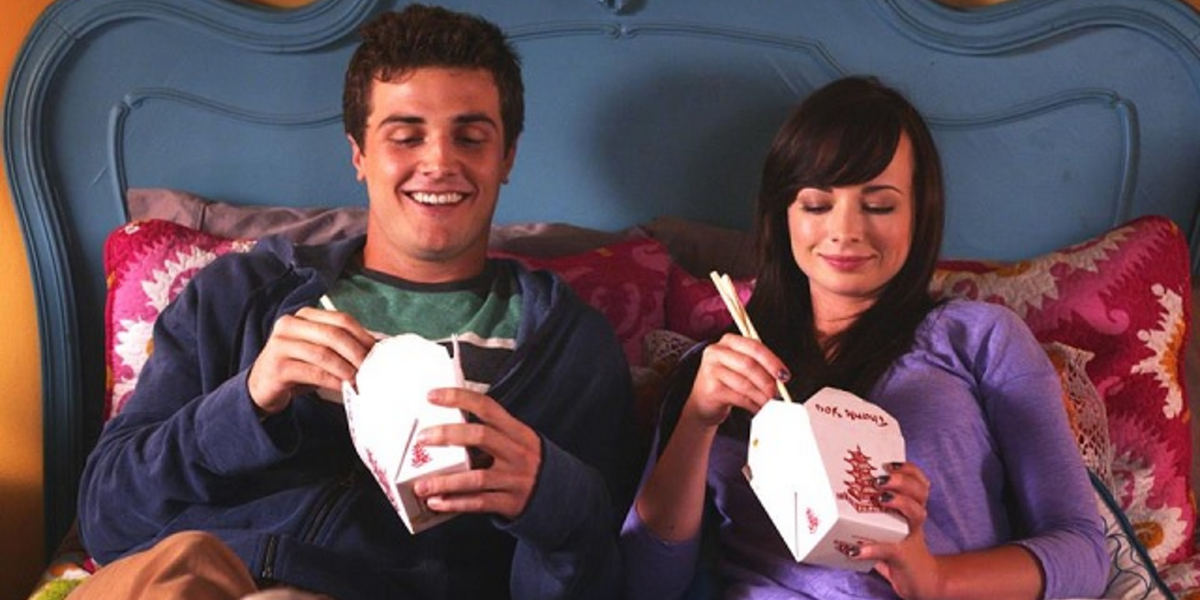 Matty and Jenna eat Chinese food