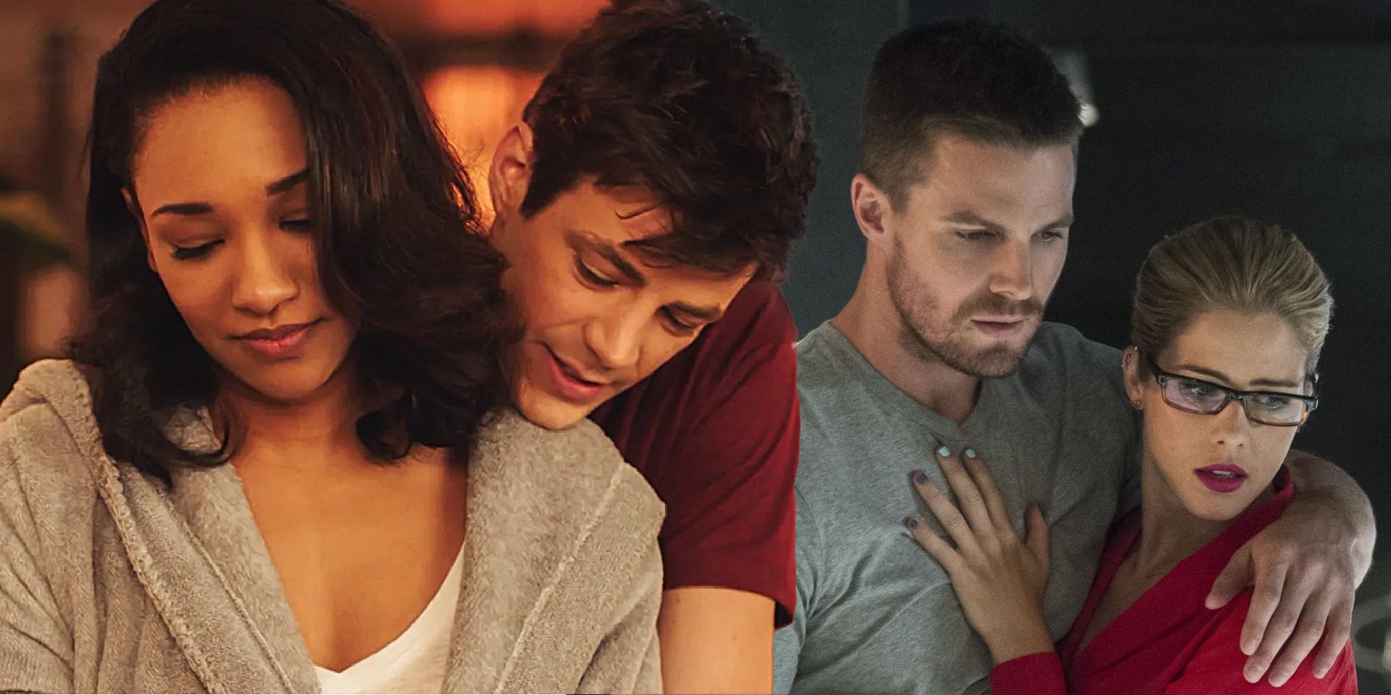 Barry and iris west the flash oliver and felicity Arrow