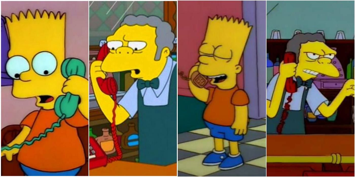The Simpsons Bart S 10 Best Crank Calls To Moe S Tavern Ranked