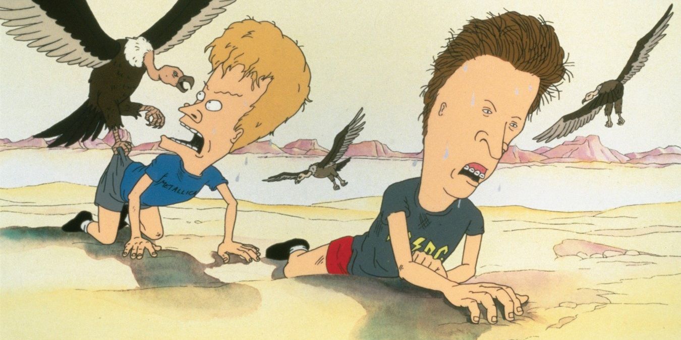 Beavis and Butthead are attacked by vultures in Beavis and Butthead Do America