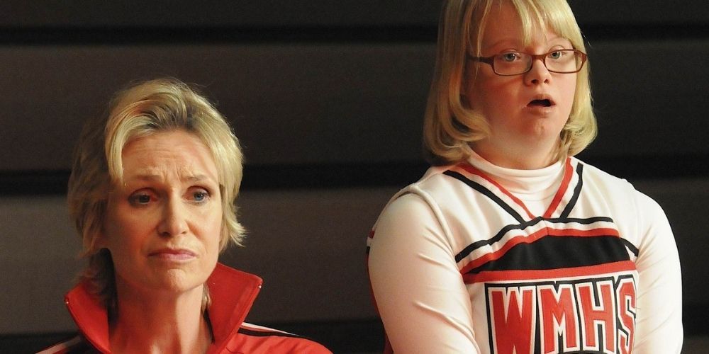 Becky Jackson and Sue in Glee