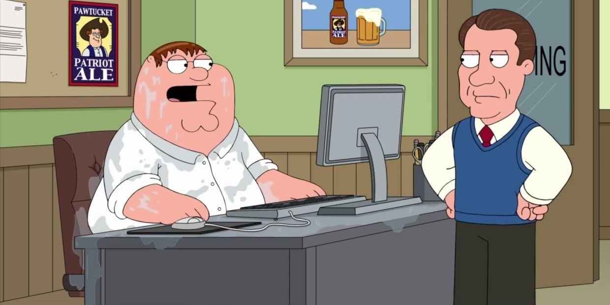 Bert and Peter in Family Guy