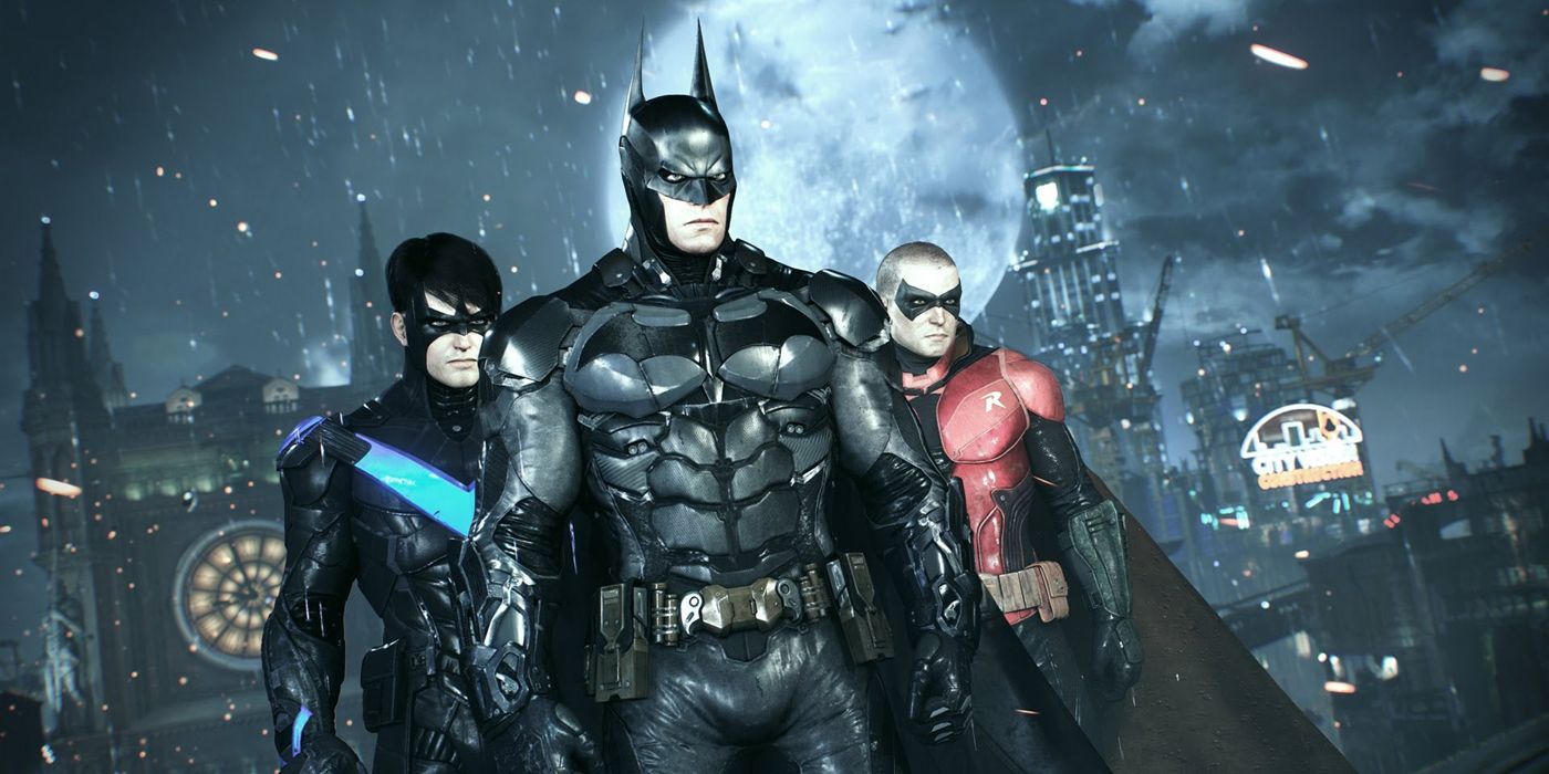 Batman, Nightwing, and Robin in Batman: Arkham Knight