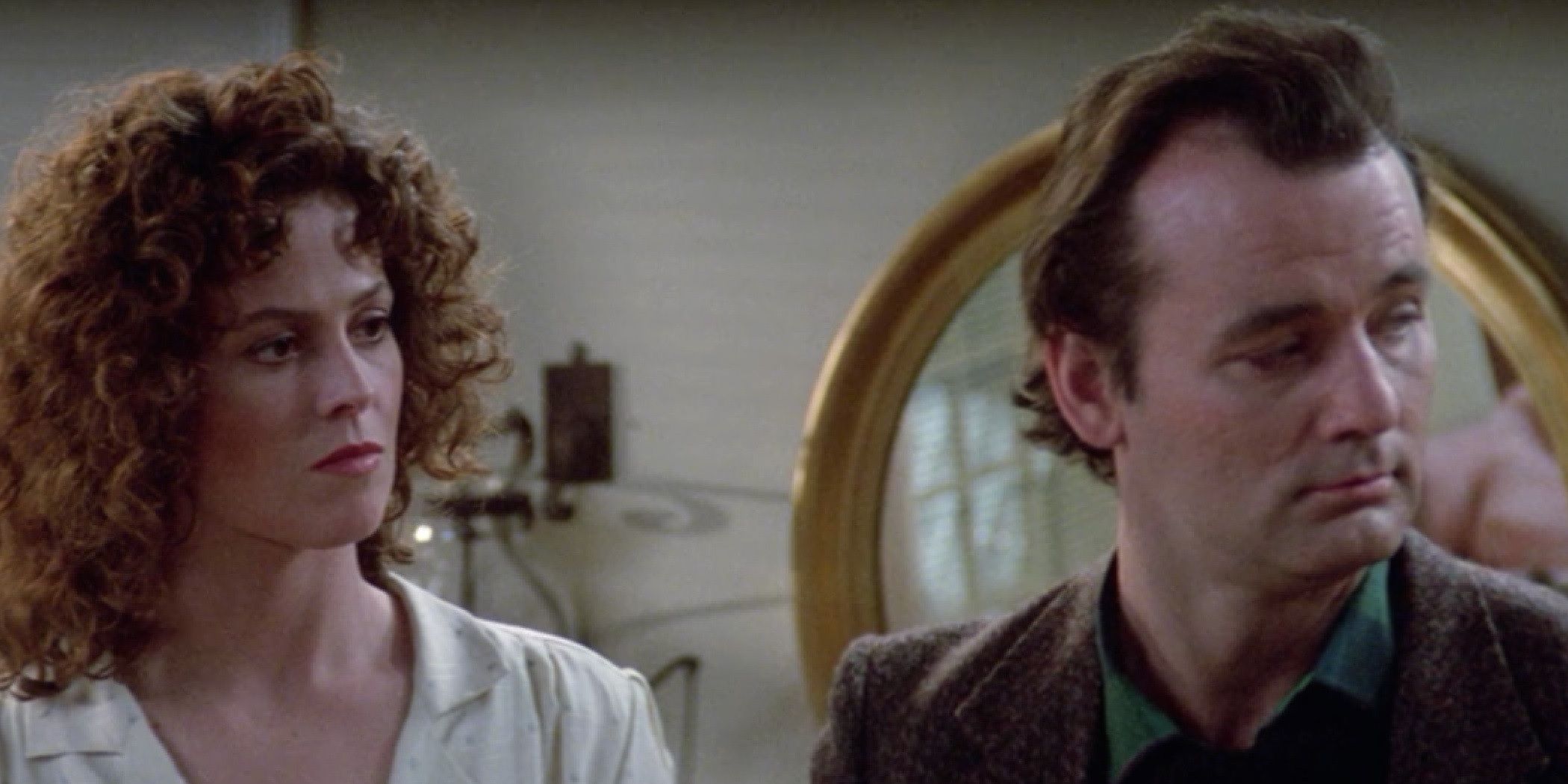 Bill Murray and Sigourney Weaver in Ghostbusters