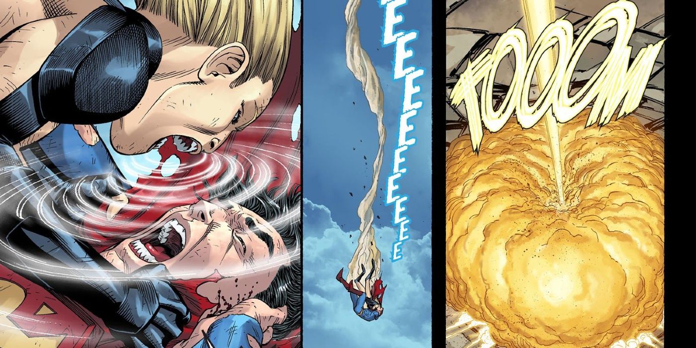 Black Canary Wrecking Superman - Injustice Gods Among Us Comics